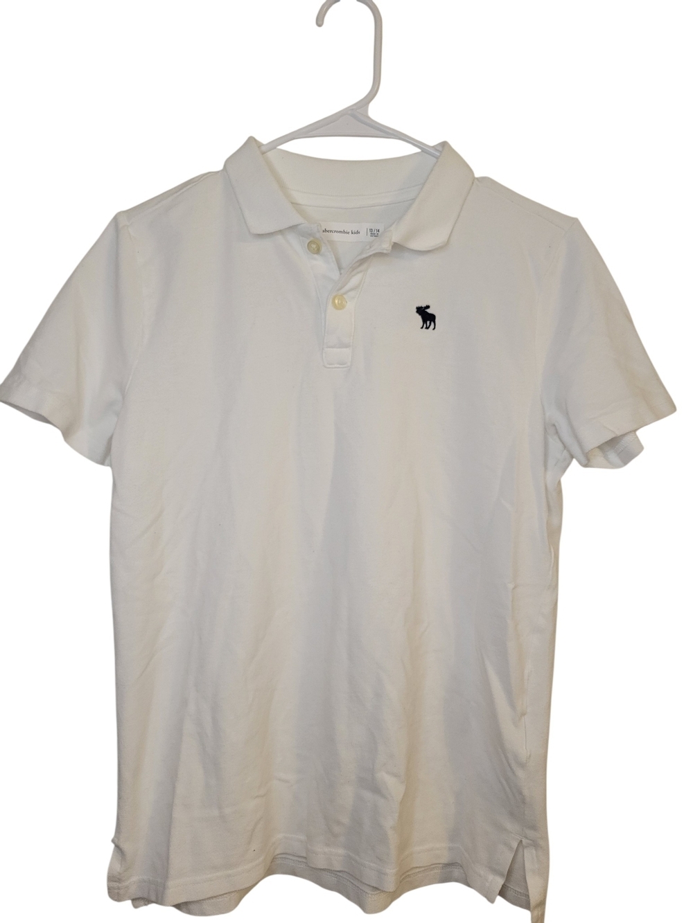 Abercrombie & Fitch Boy's White Polo Shirt
